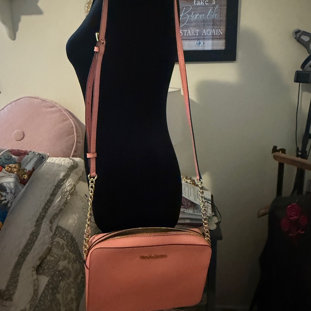 Michael Kors Peach Crossbody Bag